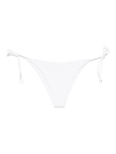 Mc2 Saint Barth Marielle Bikini Bottoms In White