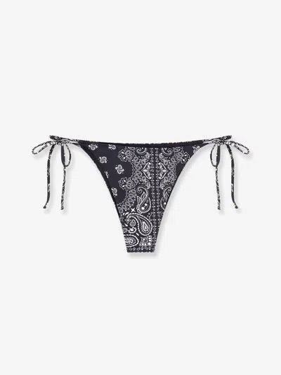Mc2 Saint Barth Marielle Nylon Bikini Slip In Black