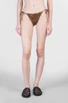 Mc2 Saint Barth Marielle Overlock Beachwear In Animalier Polyamide In Multi