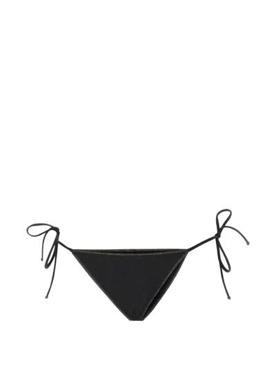 Mc2 Saint Barth Marielle Side-tie Bokini Bottoms In Black