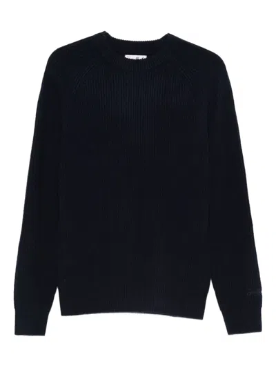 Mc2 Saint Barth Marine Wool Sweater In Black