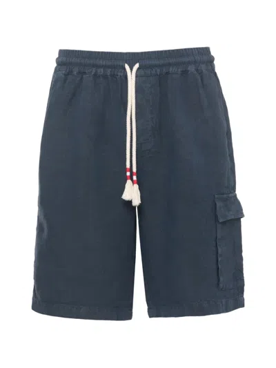 Mc2 Saint Barth Marseille Drawstring Shorts In Blue