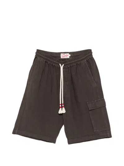 Mc2 Saint Barth Marseille Drawstring-fastening Shorts In Brown