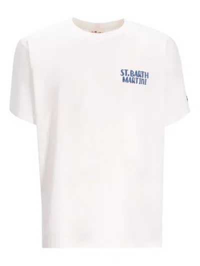 Mc2 Saint Barth Martini T-shirt In White