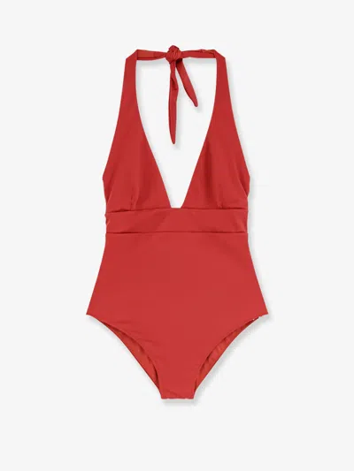 Mc2 Saint Barth Marylin 18 One-piece Swimsuit With Logo Tag