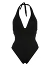 Mc2 Saint Barth Marylin Low-back Swimsuit In Black