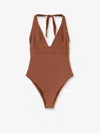 Mc2 Saint Barth Woman Brown One-piece Marylin Swimsuit