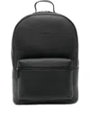 Mc2 Saint Barth Matte Black Minimalist Backpack In Black