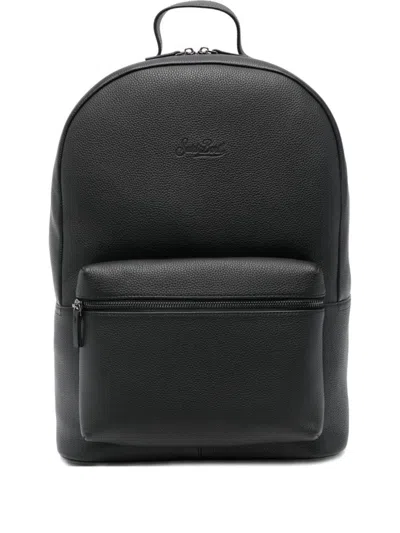 Mc2 Saint Barth Matte Black Minimalist Backpack
