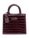 Mc2 Saint Barth Bag Shop Bah Mini Crocodile Effect In Red