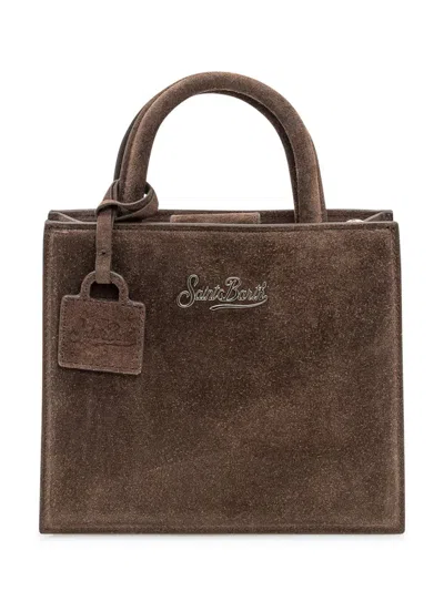 Mc2 Saint Barth Shop Bag Midi In Brown