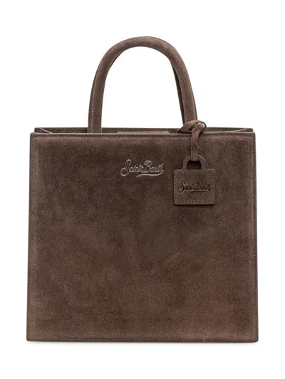 Mc2 Saint Barth Shop Bag Mini In Brown