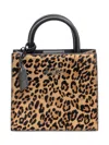 Mc2 Saint Barth Shop Bag Mini Leopard Print In Multi