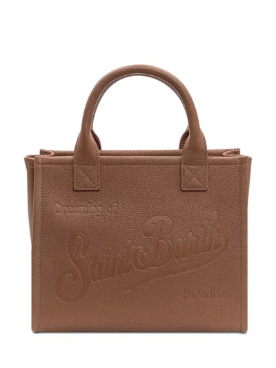 Mc2 Saint Barth Vanity Bag Midi In Brown