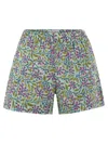 MC2 SAINT BARTH MEAVE - COTTON SHORTS WITH FLORAL PATTERN