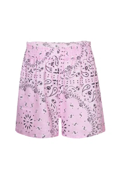 MC2 SAINT BARTH MEAVE JR LINEN BANDANA ROUND GIRL PULLUP SHORT
