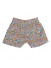 Mc2 Saint Barth Floral Elasticated Cotton Shorts In Animal Print