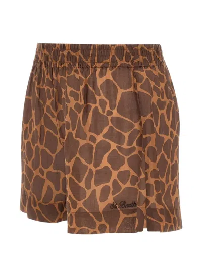 Mc2 Saint Barth Meave Shorts In Brown