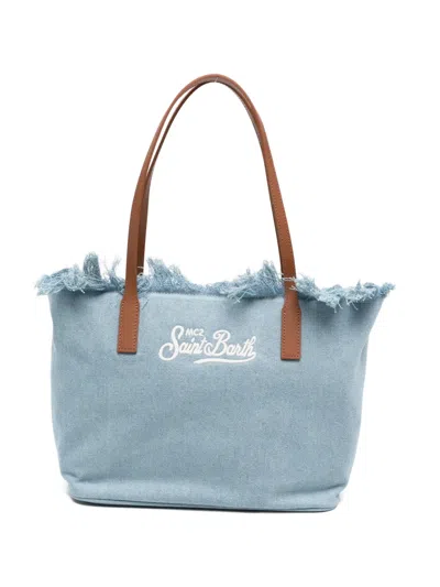 Mc2 Saint Barth Medium City Tote Bag In Blue