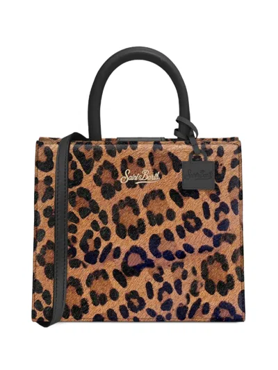 Mc2 Saint Barth Medium Shop Mag Animal-print Tote Bag In Animal Print