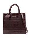 Mc2 Saint Barth Medium Shop Tote Bag In Burgundy