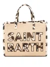 Mc2 Saint Barth Medium Straw Bag In Neutral