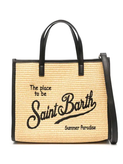 Mc2 Saint Barth Medium Vivian Tote Bag In Neutrals