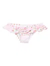 Mc2 Saint Barth Melly Ruffled Bikini Bottoms In Pink