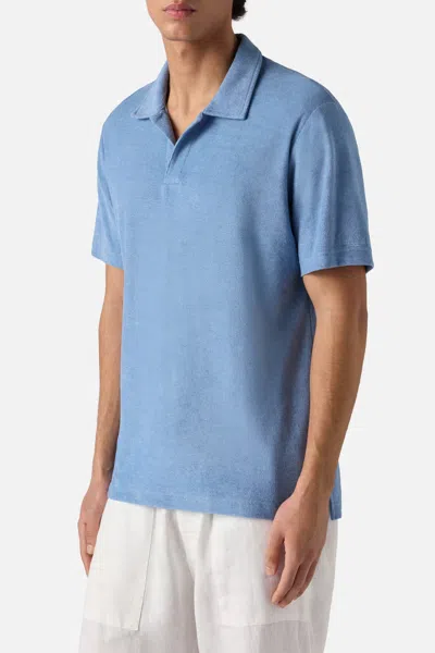 Mc2 Saint Barth Men Jeremy Terry Polo Dusty Blue