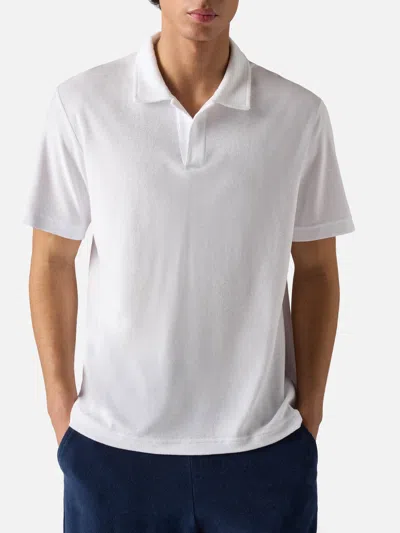 Mc2 Saint Barth Men Jeremy Terry Polo White