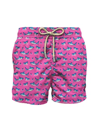 Mc2 Saint Barth Men's Lighting Micro Fantasy Graphic Swim Trunks In Malie