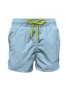 Mc2 Saint Barth Men's Lighting Pantone Swim Shorts In Sky