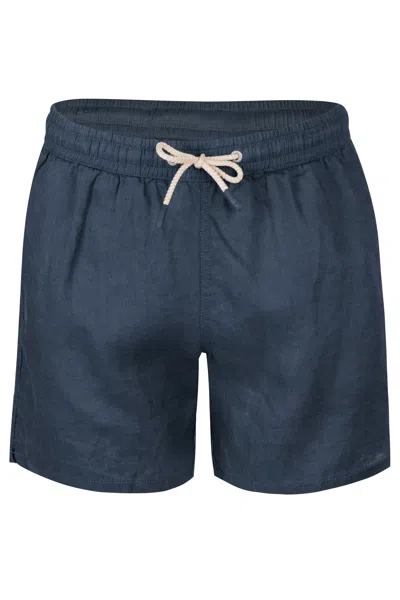 Mc2 Saint Barth Men Men Gustavia Swim Shorts Navy In Blue