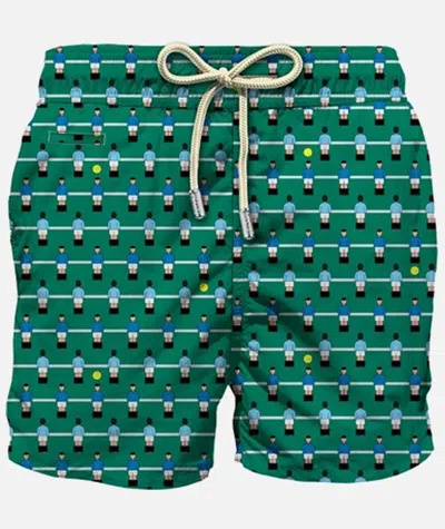 Mc2 Saint Barth Men Men Lighting Micro Football Game Shorts In Green