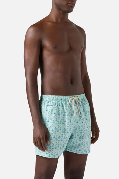 Mc2 Saint Barth Men Men Lighting Micro Paloma Cocktail Shorts In Blue