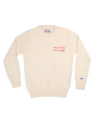 Mc2 Saint Barth Men's Sweater  Her0001 In White