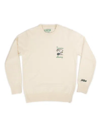 Mc2 Saint Barth Men's Sweater  Her0005 02748g 10 In White