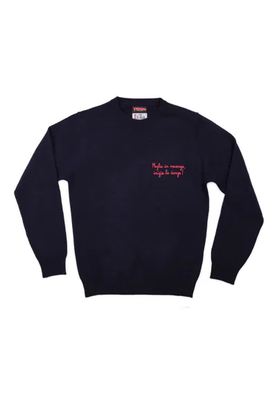 Mc2 Saint Barth Men's Sweater  Her0024 00678i In Blue