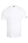 Mc2 Saint Barth Men White Cotton T-shirt President With Embroidery