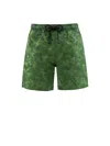 Mc2 Saint Barth Mens Costume With Jacquard Print In Militare