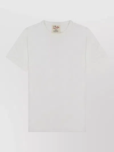 Mc2 Saint Barth Mens Crew Neck Short Sleeve T Shirt In White