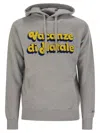 Mc2 Saint Barth Mens Grey Tribeca Sweatshirt With Vacanze Di Natale Logo Embroidery In Grey