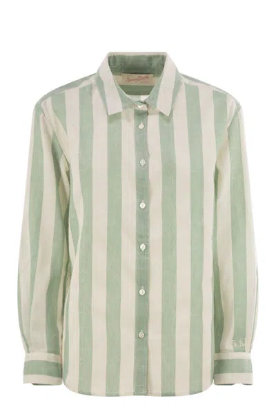 MC2 SAINT BARTH MC2 SAINT BARTH MEREDITH - PATTERNED COTTON BLEND SHIRT