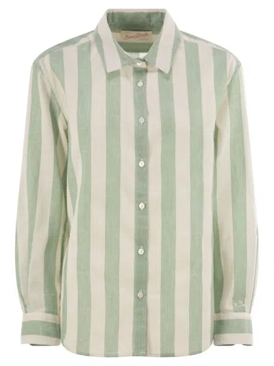 MC2 SAINT BARTH MEREDITH - PATTERNED COTTON BLEND SHIRT