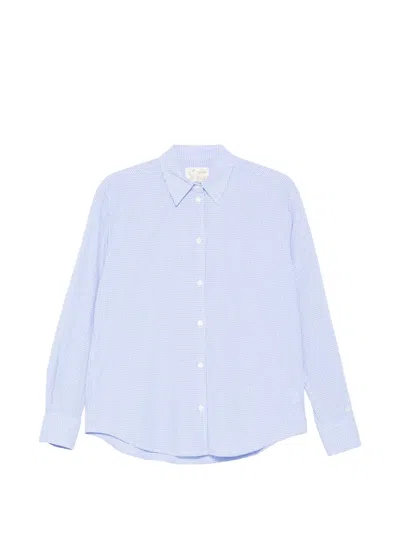 Mc2 Saint Barth 메러디스 체크 셔츠 In Blue