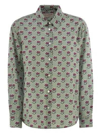 Mc2 Saint Barth Meredith Floral-print Shirt In Green