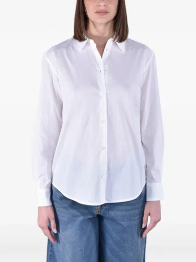 Mc2 Saint Barth Meredith Logo-embroidered Shirt In White