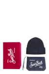 Mc2 Saint Barth Merry Christmas Box With Hat And Clutch Bag In Multi