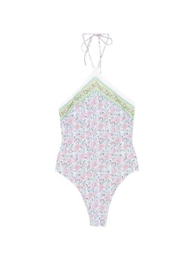 Mc2 Saint Barth Meryem Floral-print Swimsuit In Multi