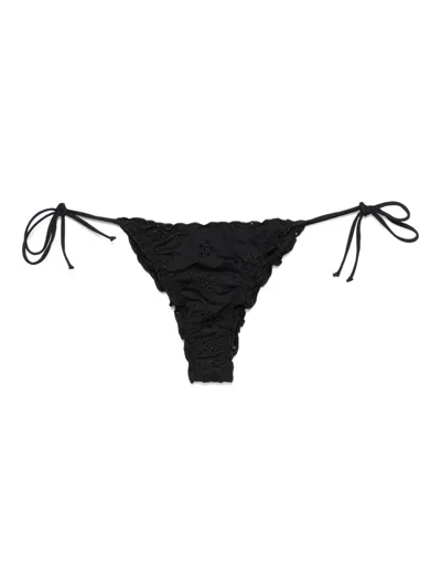 Mc2 Saint Barth Miami Bikini Bottoms In Black